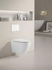Wall-hung toilet bowl pureline fluxa 53X36 CM tornado with W/O seat white