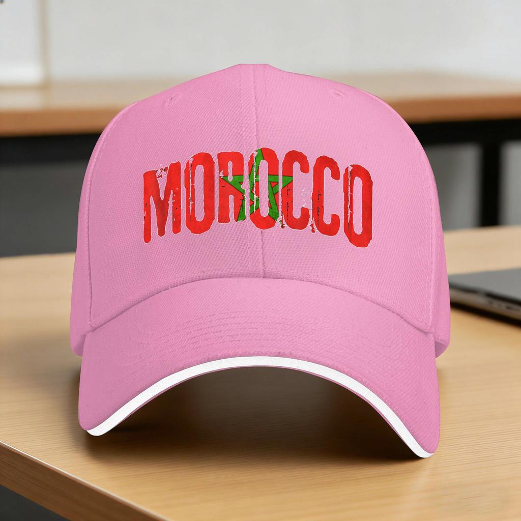 Moroccan Flag Morocco Soccer Baseball Cap Outdoor Sports High Quality Trucker Hat Female Male Casual Print Snapback Cap