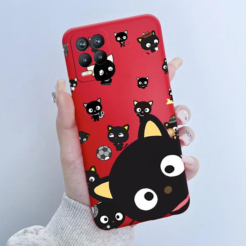For Realme 8 Pro Case RMX3085 Soft TPU Silicone Cover Cute Cartoon Panda Phone Case For Oppo Realme8 4G 5G RMX3081 RMX3241 Funda