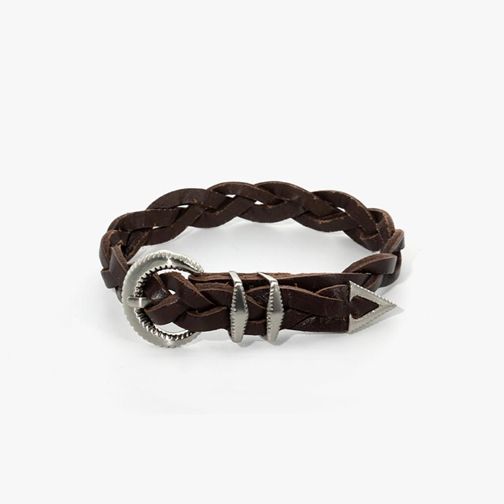 Allclassic Alcbc001 Ac Signature Bracelet W_Brown (Silver)