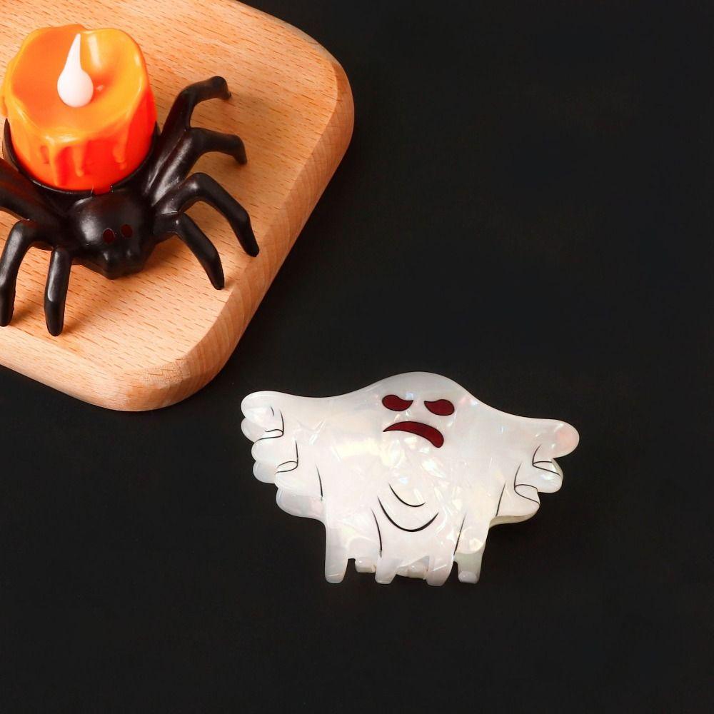 Grab Clip Halloween Hair Clip PVC Shark Clip Cute Ghost Hair Claw  Gift