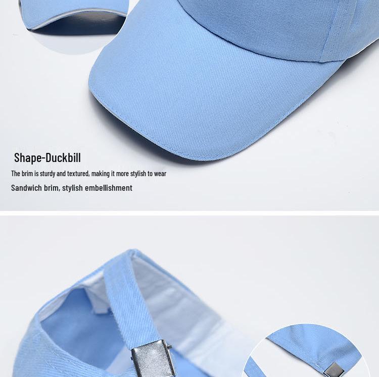 Pure Cotton Embroidered Volunteer Baseball Cap - Custom Work & Sun Hat with Logo