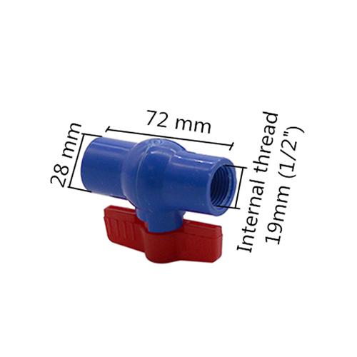1Pc 1/2"~2" PVC Pipe Socket Ball Valve Aquarium Fish Tank Connectors Fittings Garden Irrigation System Adapter PVC Ball Valve