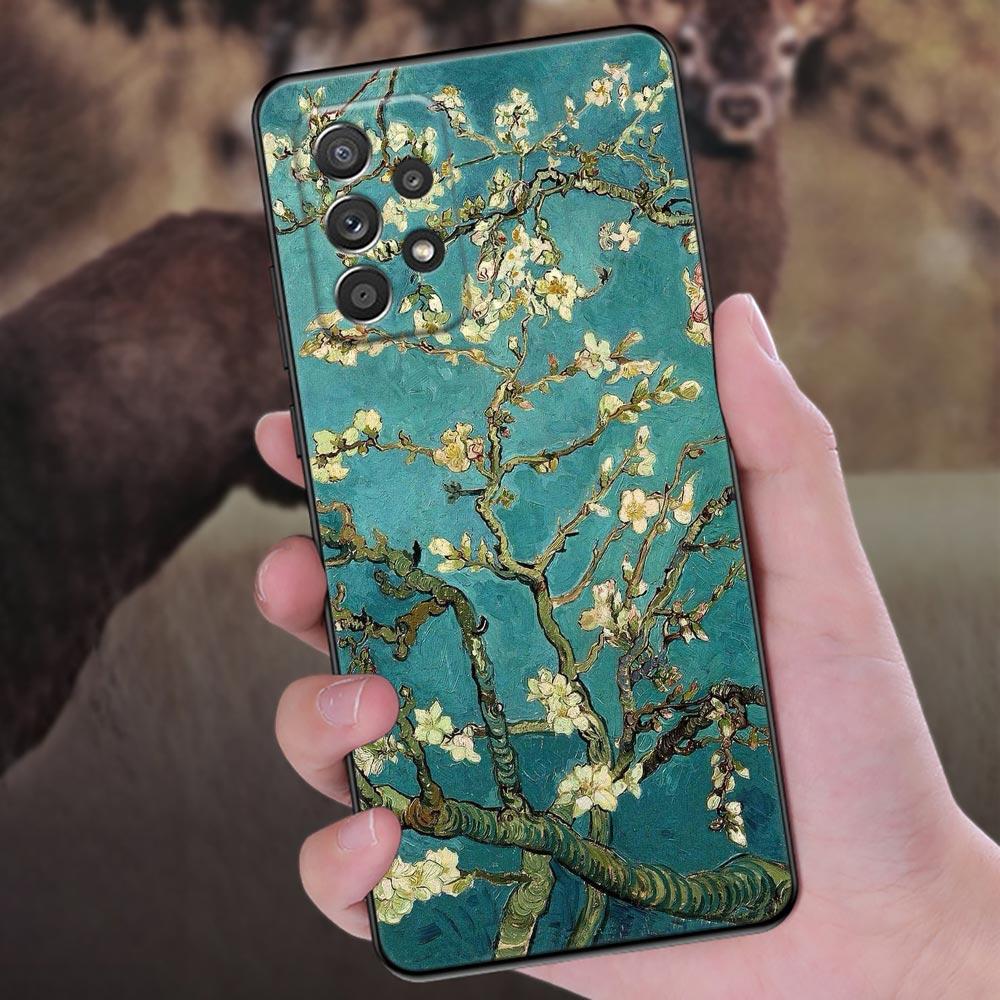 Gemälde Van-Gogh Nachthimmel Handyhülle für Samsung Galaxy A57 A56 A37 A55 A36 A26 A54 A52 A35 A34 A25 A17 A16 A15 A07 Weiche Hülle