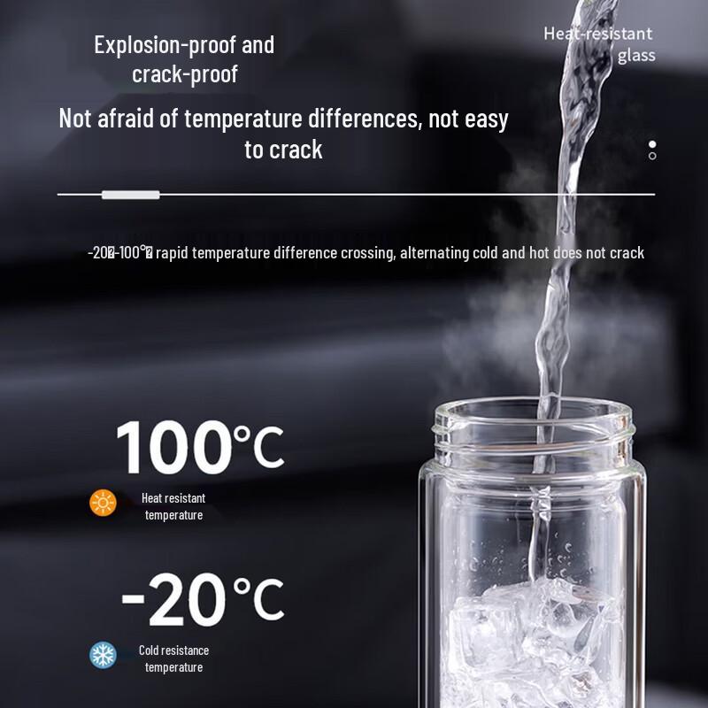 SUPOR Double-Wall Glass Tea Tumbler with Infuser