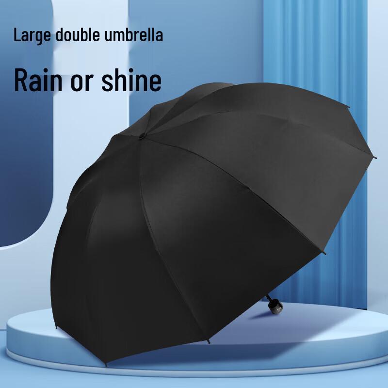 

Red Leaf 3-Fold Manual UV Protection Sun & Rain Umbrella