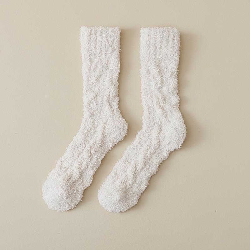 

1Pair Socks Bedrooms Coral Fleece Soft Daily Warm Comfortable Lightweight Fluffy Gift Polyester Indoor