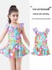 Children's Professional One-Piece Swimsuit Set for Girls