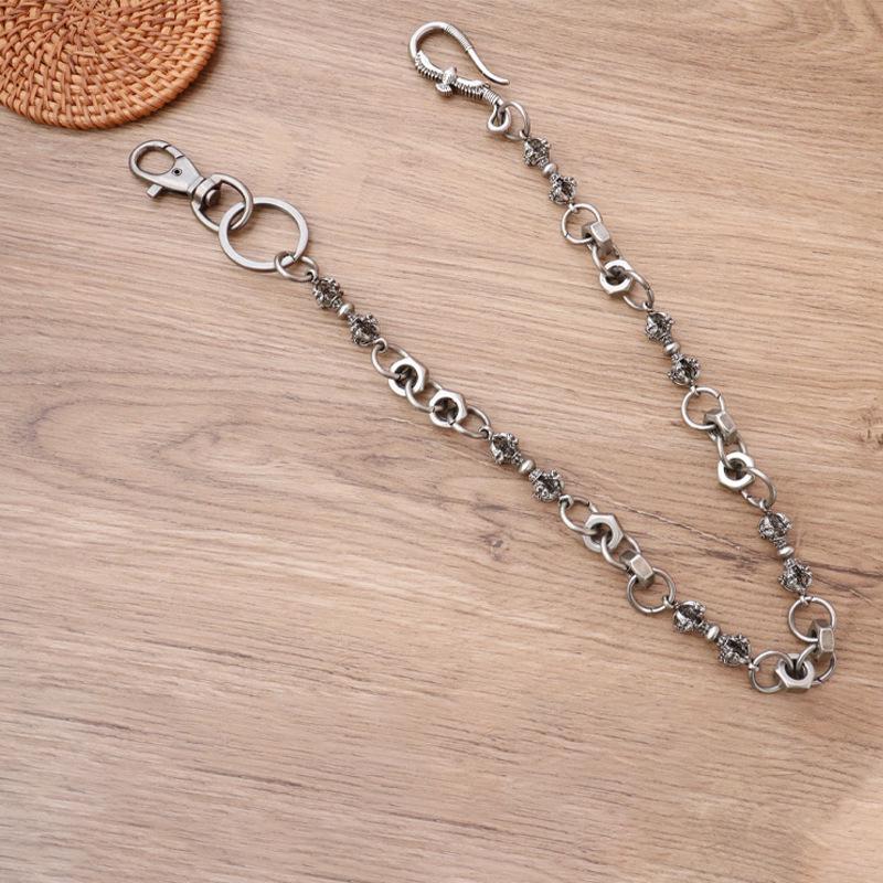 Men's Street Trend Hip-Hop Pendant Chain with Eagle and Vajra Pillar Design