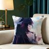 C-Columbina G-Genshin I-Impact Square Double-Sided printed Pillow Case Bedroom Bedside Pillow Sofa Cushion Cover