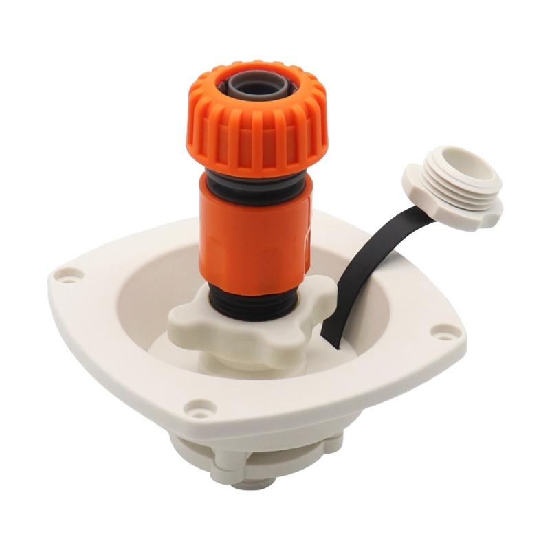 Raccordi Rapidi per Sistema Idrico del Camper Adattatori Filettati in Ottone Anti-Perdita Materiale PP Resistente per Campeggio