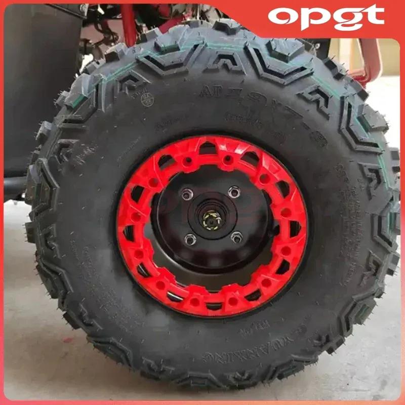 OPGT 8 Inch Wheel Trim Hub Protection Decor Rim Cap Plastic Cover Tires For ATV Go Kart Dune Buggy Quad Bike 4 Wheeler Vehicle