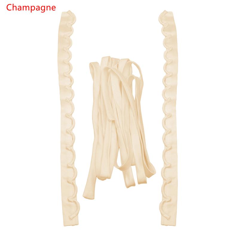3PCS/Set Satin Wedding Dress Zipper Replacement Adjustable Corset Back Kit Lace-Up Ribbon Ties DIY Craft Wedding Dress