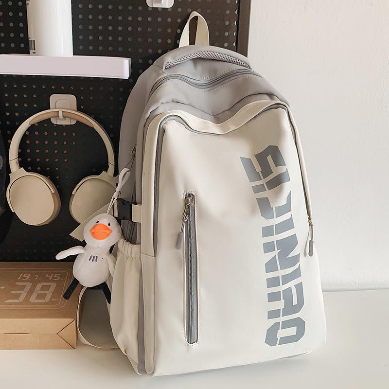 Primary School Girls Large Capacity Burgundy Junior High School Students High School Students College Students Backpack