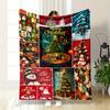 Christmas Tree Snowman Gift Blanket Bedroom Blanket for Livingroom Couch Lunch Break Soft Throw for Friend's Festival Gift