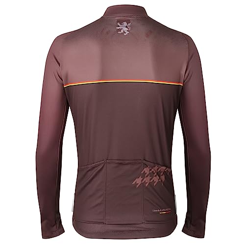 Light Warm Jersey Houndstooth Tip Maroon