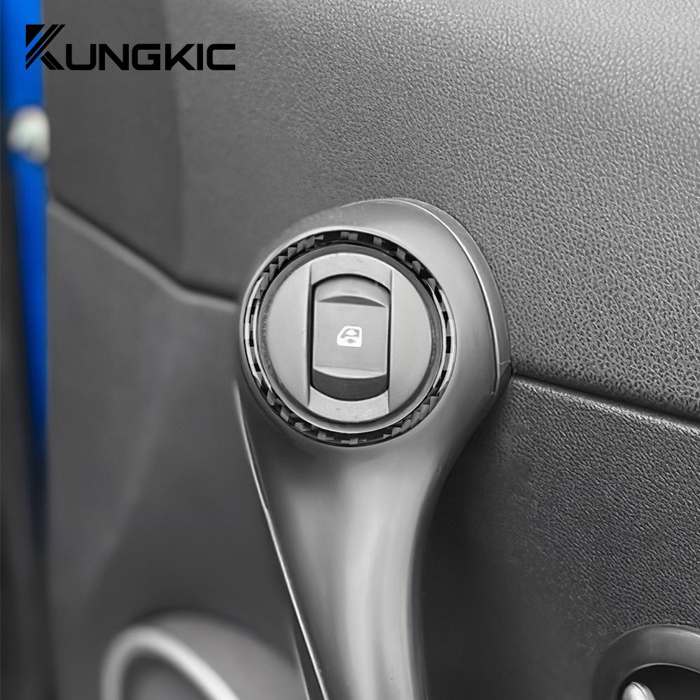 Carbon Fiber Style Interior Sticker for Renault Clio 3 2006 2007 2008 2009 2010 2011 2012 Door Handle Area