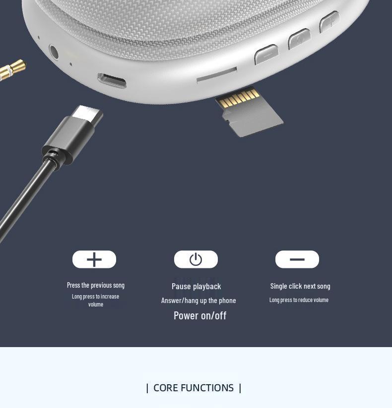 P9max Sports Bluetooth Earphones - Cute, Wireless, Over-Ear, Bluetooth 5.3.