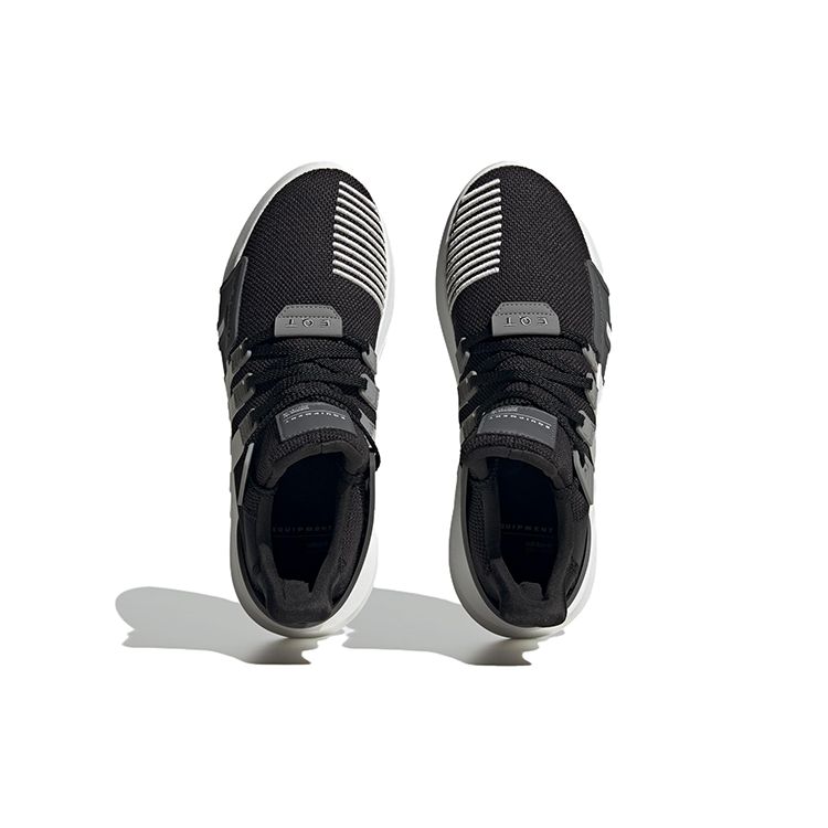 Adidas Originals Eqt Bask Adv Fabric Sports Versatile Slip Resistant Durable Mid Top Lifestyle Casual Shoes Unisex Casual Shoes Black White ID0548