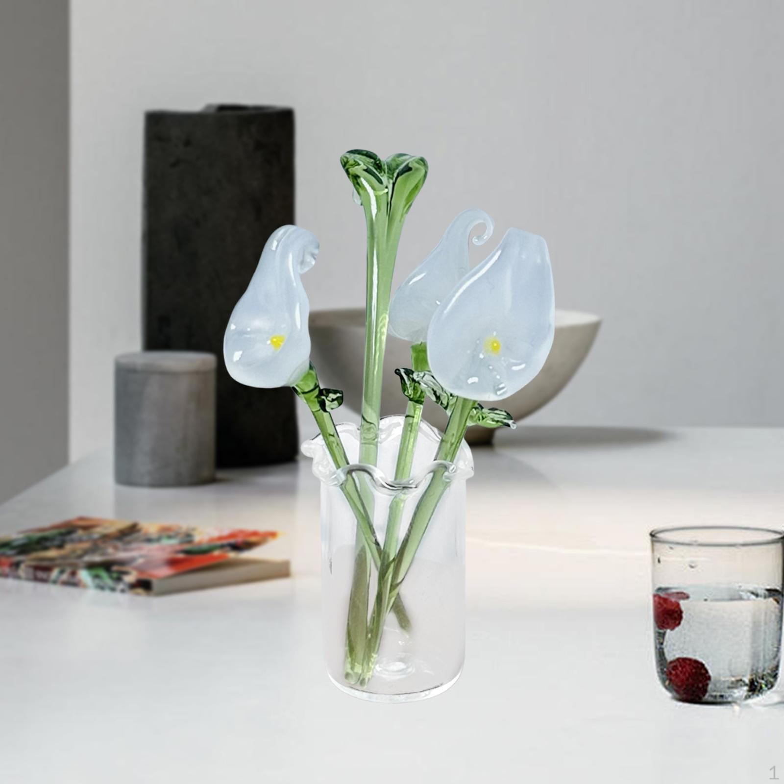 

Букет искусственных цветов в вазе, Коллекционные фигурки для домашнего декора, Подарки Lily