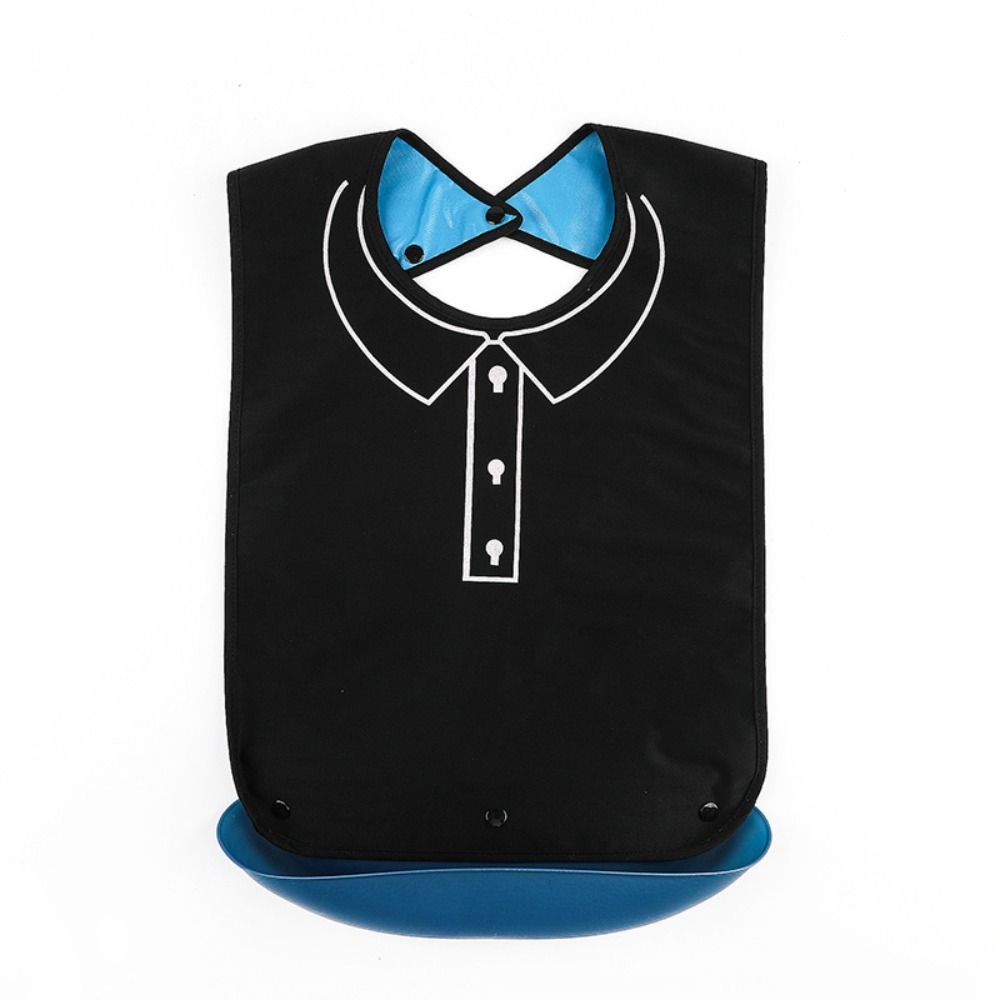 Reusable Eating Apron Leakproof Bib Protectors Portable Adult Bibs Elderly Eatingtime Tool