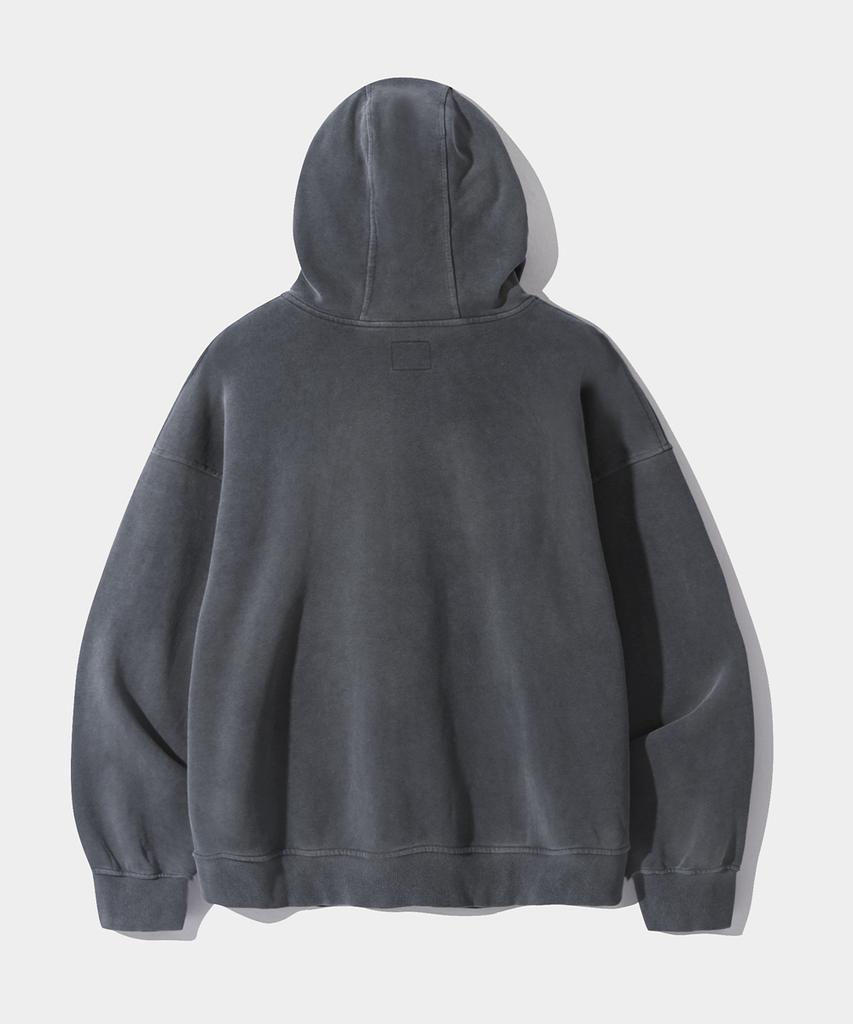 Vlad Cutoff Applique Hoodie_Charcoal