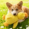Dogs Calming Duck Toy Squeaky Soft Comfort Duck - Interactive Dog Toys Pet Accessory for Travel Beach Pool Park Yard