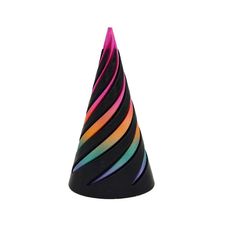 3D Printed Spiral Cone Stress Relieving Toy Impossible Pyramid Sculpture Toy Mini Stereoscopic Telescopic Fingertip Spiral Toy