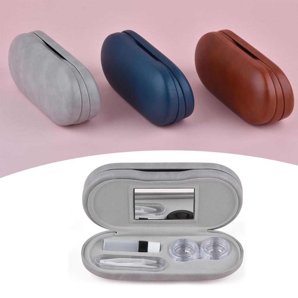 Brillen- und Kontaktlinsen-Etui 2-in-1-Set Haltbarkeit Tägliche Kontaktlinsen-Etuis Organizer für Reisen Outdoor Tägliche Nutzung