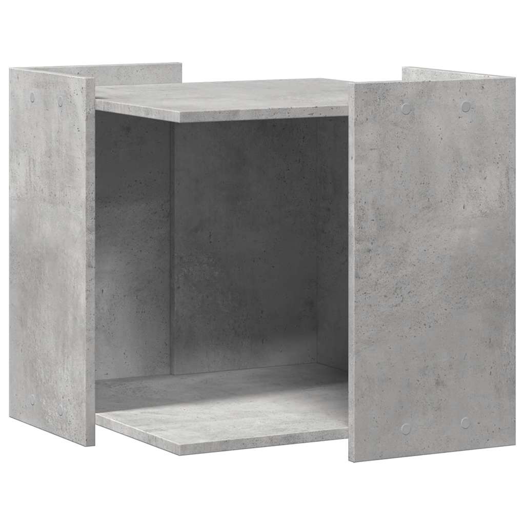 Vidaxl Litter Box Cabinet, Concrete Grey, 53X53X51 Cm