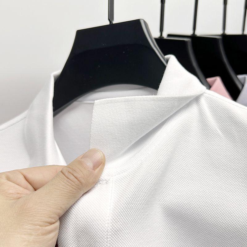 Men's Unisex Short Sleeve Polo Shirt - Casual Summer Lapel T-Shirt, Solid Color Workwear 