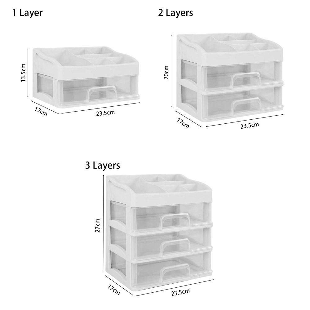 1Pcs Plastic Display Rack Desktop Storage Case Organize Shelves Jewelry Box Cosmetics Storage Box