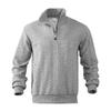 Men Loose Large Size Half Zip Stand Collar Long Sleeve Pullover Sweatshirt