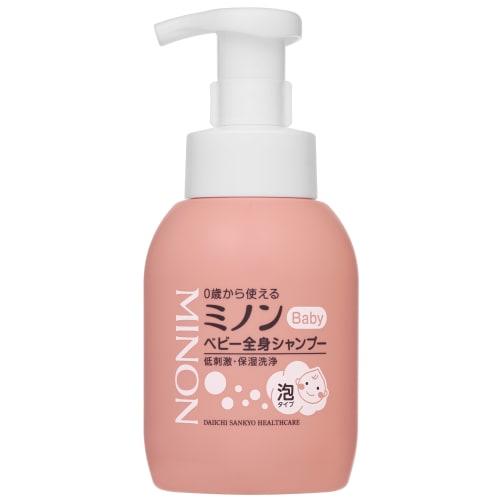 

MINON Baby whole body shampoo, main bottle, 350mL, baby soap, baby shampoo, usable from 0 years of age, foam type, moisturizing, anti-drying, weakly a