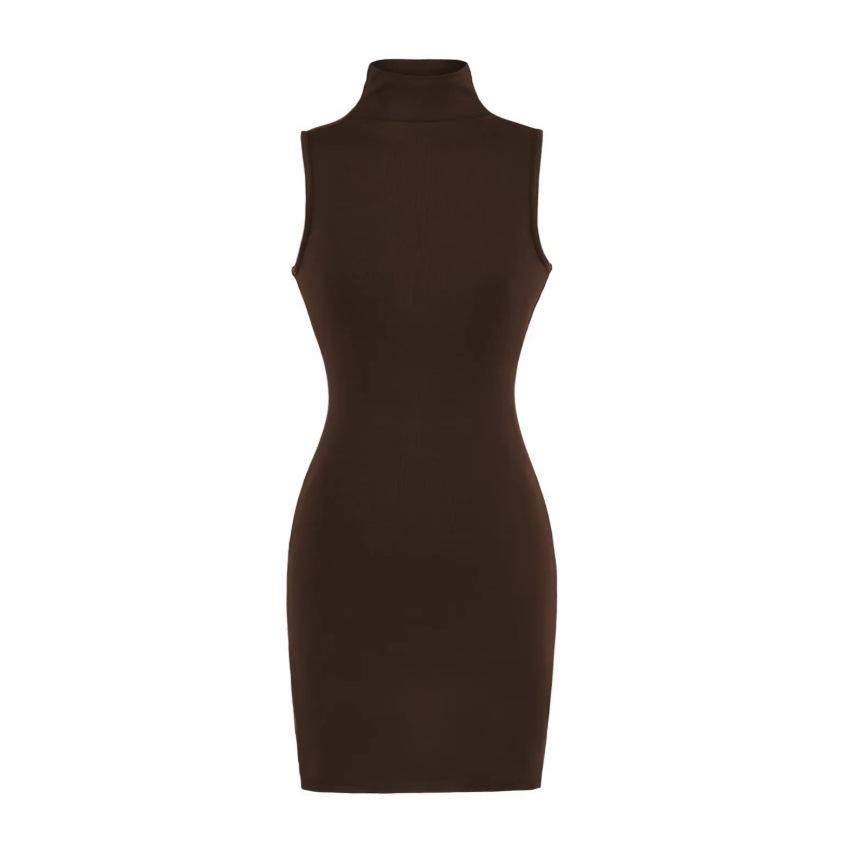 Trendy High-Waisted Sleeveless Dress: Elastic Waist, Elegant, Hip-Hugging Skirt - Early Spring 2026 Style for Women