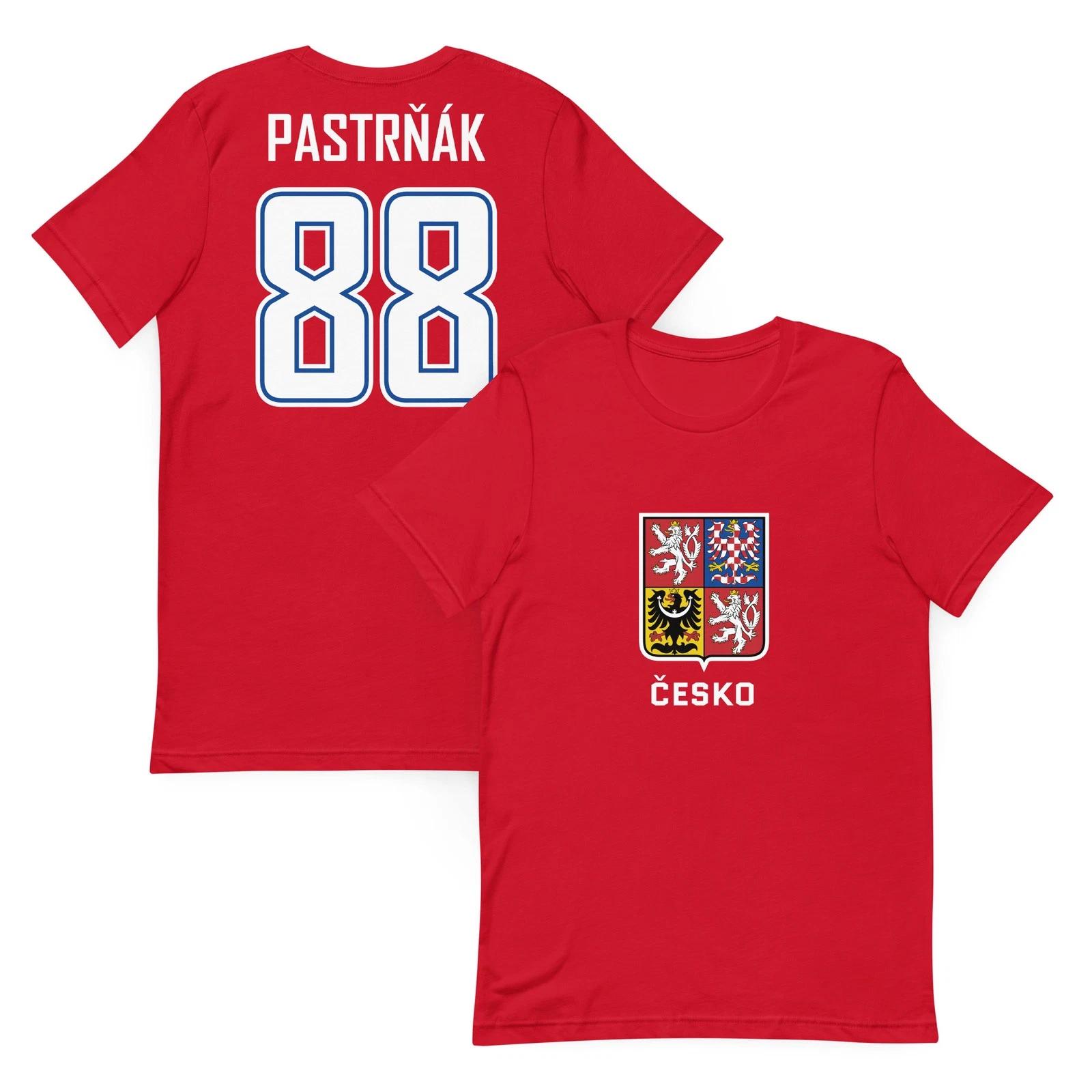 David Pastrnak #88 Czechia Hockey Jersey Shirt Olympics World Cup Bruins Czech L