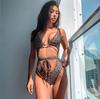 Dámské plavky Jednobarevné Stahovací šňůrka na zádech Kravata Sexy Vystřihovánka Tanga Jednodílné Plavky Bikiny Plážové oblečení Plavky