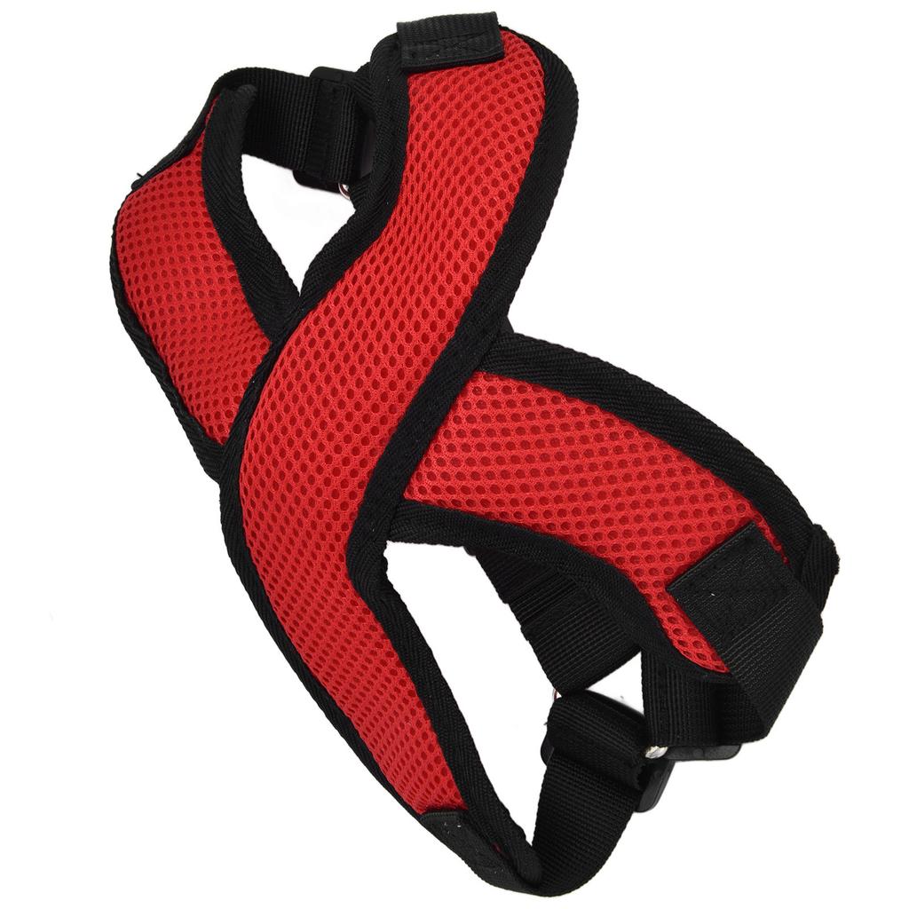 Pet Vest Harness Reflective Adjustable Comfortable Easy Control for Medium and Small DogRed S