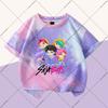 KPop Demon Hunters Boys Girls Fashion T-shirts Kids Cute Clothes Cartoon Anime Graphic Print Children Short Sleeves Party Gifts