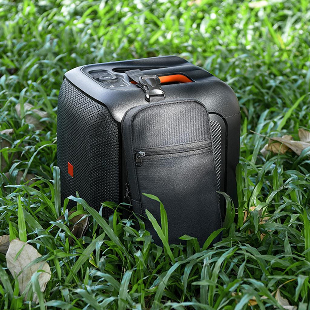 Travel Microphone Bag for Partybox Encore Essential Speaker MIc Nylon Bags Carrying Case with Accessories Storage Pocket