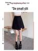 2024 Summer Women's Plus Size High Waist Black A-Line Midi Skirt