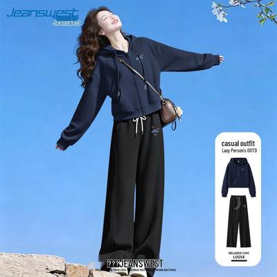 Jeanswest Women's Autumn Casual Sporty Two-Piece Set