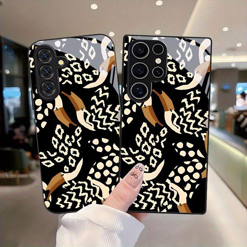 Phone Case  Glass TPU PhoneCase for Samsung Galaxy S26 S25 S24 S23 S22 S21 FE Ultra Plus Dropresistant Abstract Totem