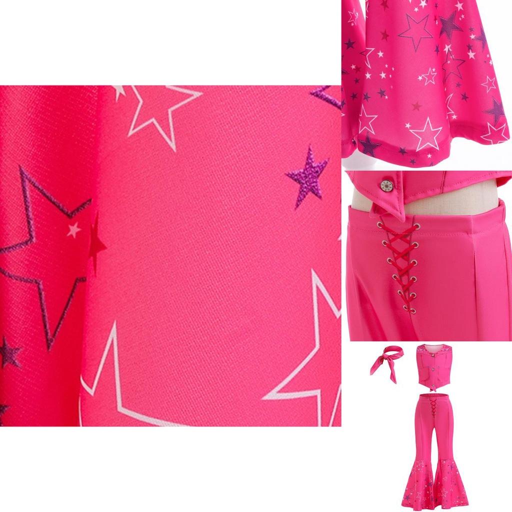 Nuovo Set Costume Cosplay Barbie Per Bambine Stile Principessa Carino Stampato E Multicolore
