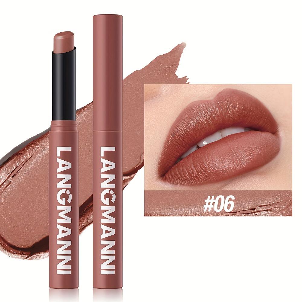 Matte Lipstick Crayon Highly Pigmented Long-Lasting Moisturizing Lipstick Natural Hydrating Finish Available In Berry Coral Pink and Red Shades