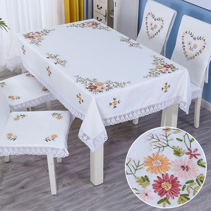 Small and pure and fresh cloth rectangular table bud rural wind