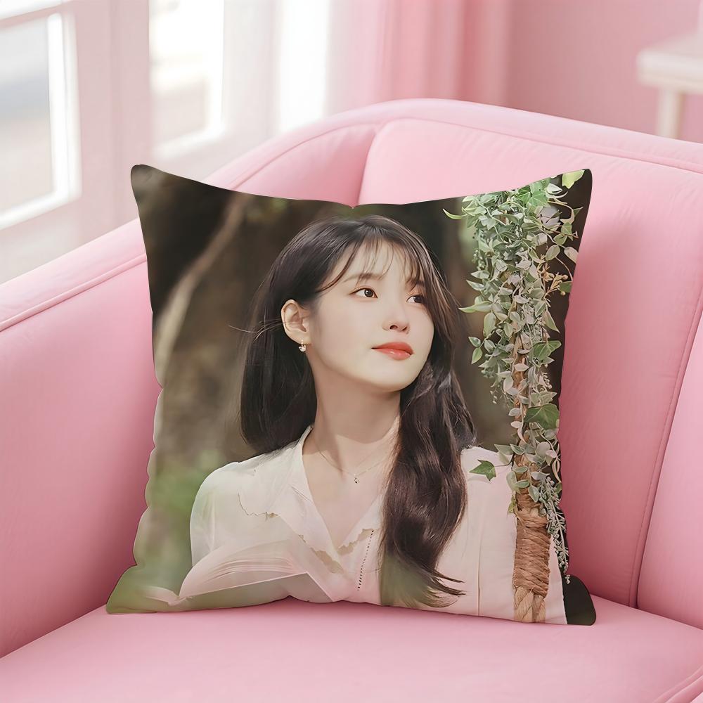 singer versatile IU LLee Jieun Cushion Cover Pillow Case Soft Skin Friendly Fabric Concealed Zipper