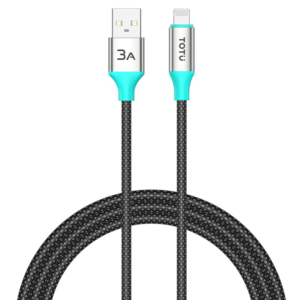 

TOTU CB-21-L 120cm USB-A to Lightning Cable 15W Charging Data Transfer Braided Cord A