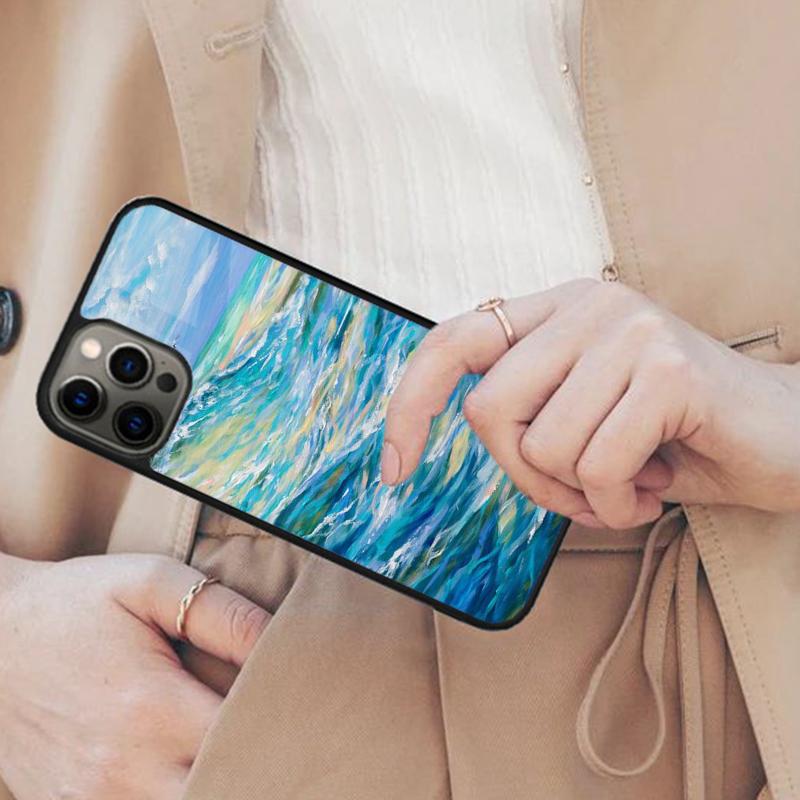Creative Oil Painting Magnetic Phone Case For APPLE iPhone 17 Air 16 14 13 12 Pro Max 15 Plus Wireless Charge With MagSafe Cover