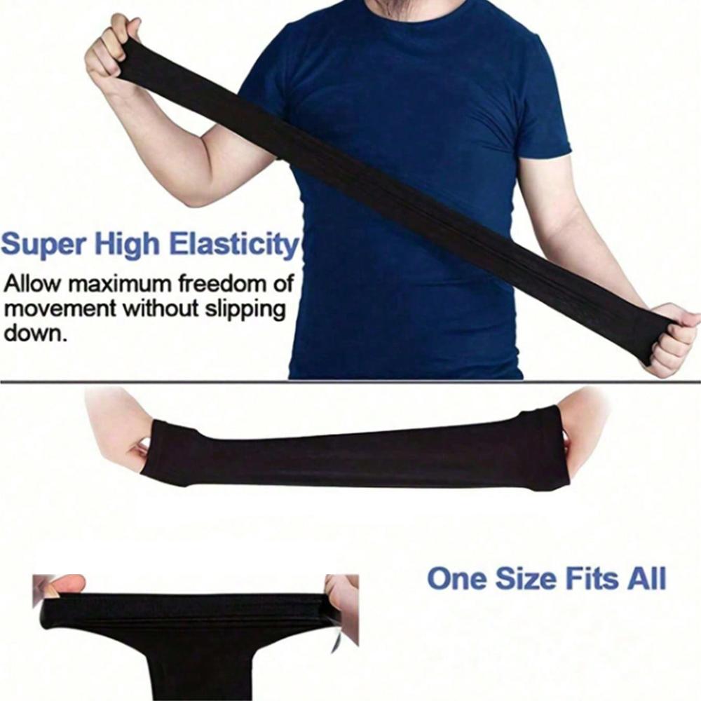 3Pairs Sun Ice Silk Sleeves Unisex Summer Sun Protection Arm Sleeves Suitable for Outdoor Riding Driving Fishing